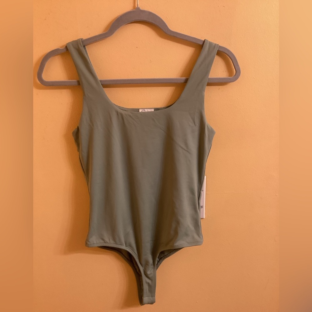 Women’s Sage Green Bodysuit from Francesca’s Size Small